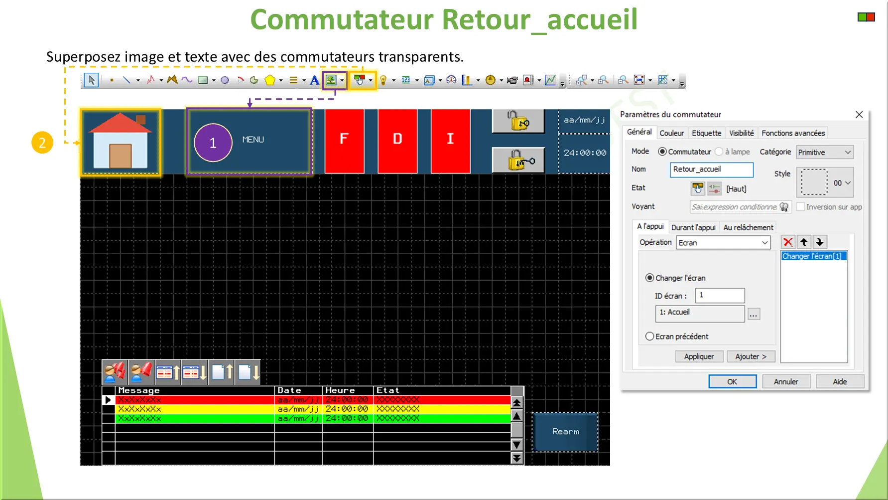 Commutateur Retour_accueil